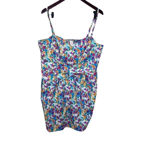 Asos Floral Bodycon Dress Size 18 - Picture 2 of 12